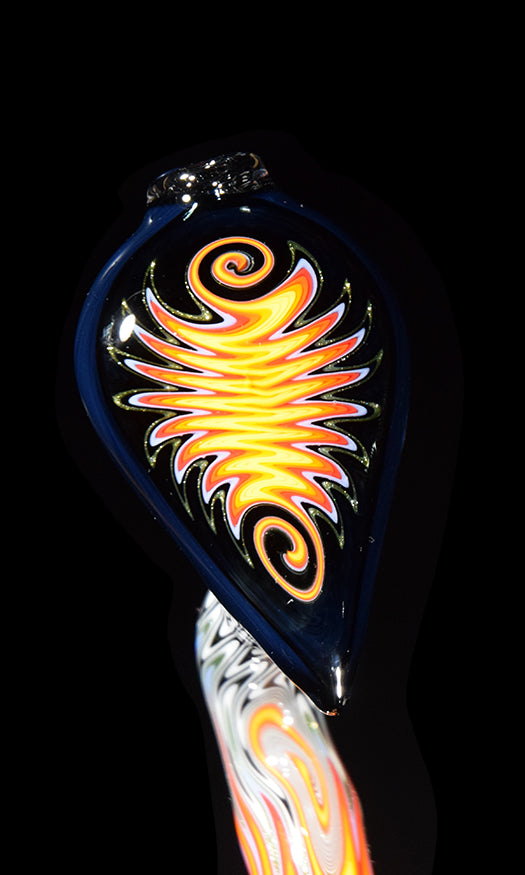 ESG: "Faded Fire" Dewar Bubbler by @slynxxglass